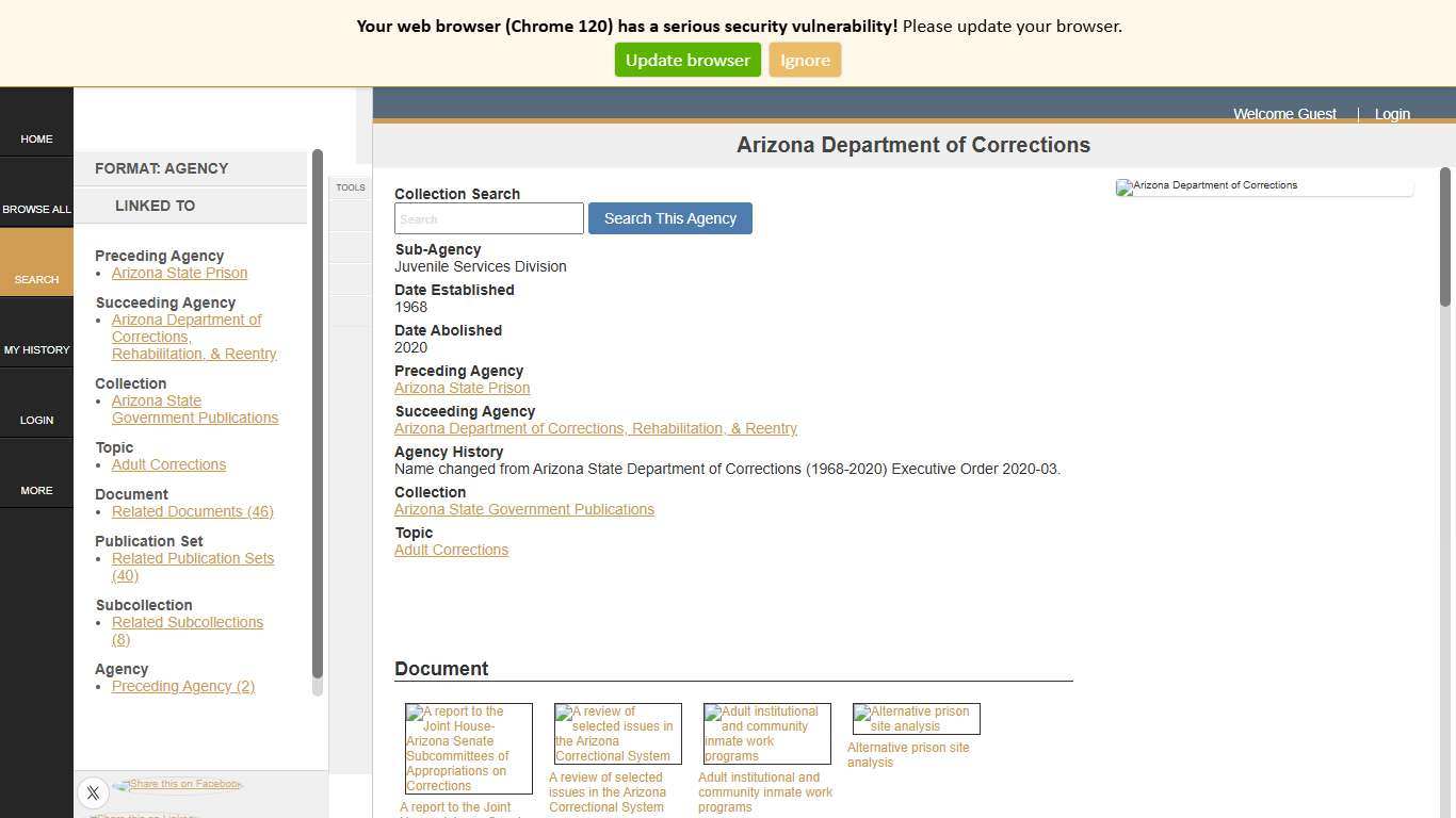 Arizona Department of Corrections | Arizona Memory Project